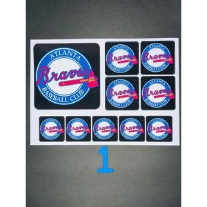 BRAVES BASEBALL HIGH QUALITY STICKERS SET BUNDLE